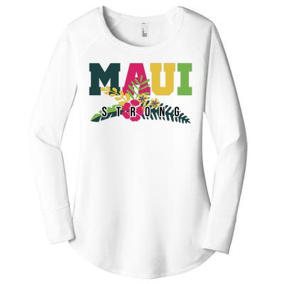 Maui Strong Hawaii Wildfire Relief Women's Perfect Tri Tunic Long Sleeve Shirt