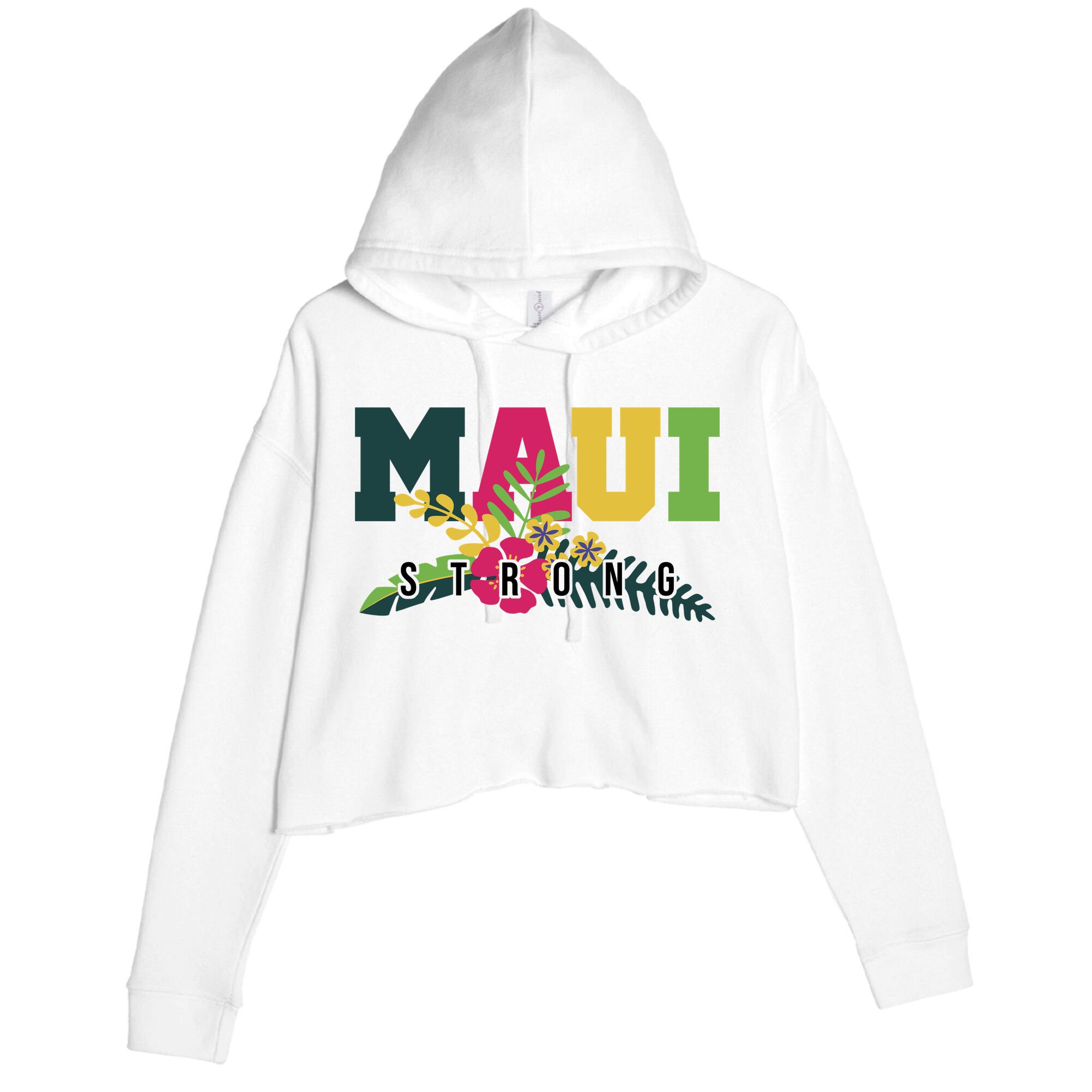 Maui Strong Hawaii Wildfire Relief Crop Fleece Hoodie