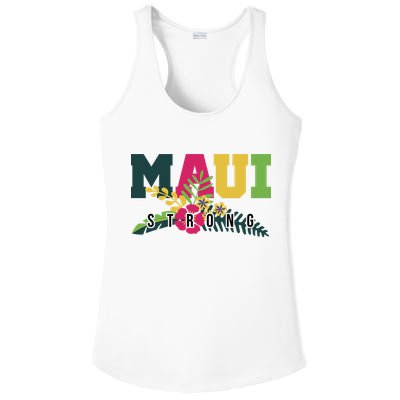 Maui Strong Hawaii Wildfire Relief Ladies PosiCharge Competitor Racerback Tank
