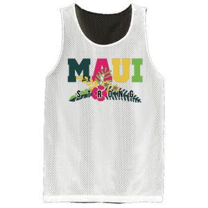 Maui Strong Hawaii Wildfire Relief Mesh Reversible Basketball Jersey Tank