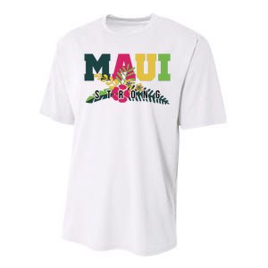 Maui Strong Hawaii Wildfire Relief Performance Sprint T-Shirt