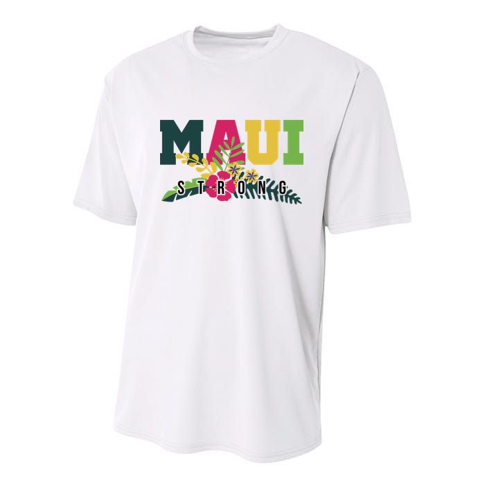 Maui Strong Hawaii Wildfire Relief Youth Performance Sprint T-Shirt
