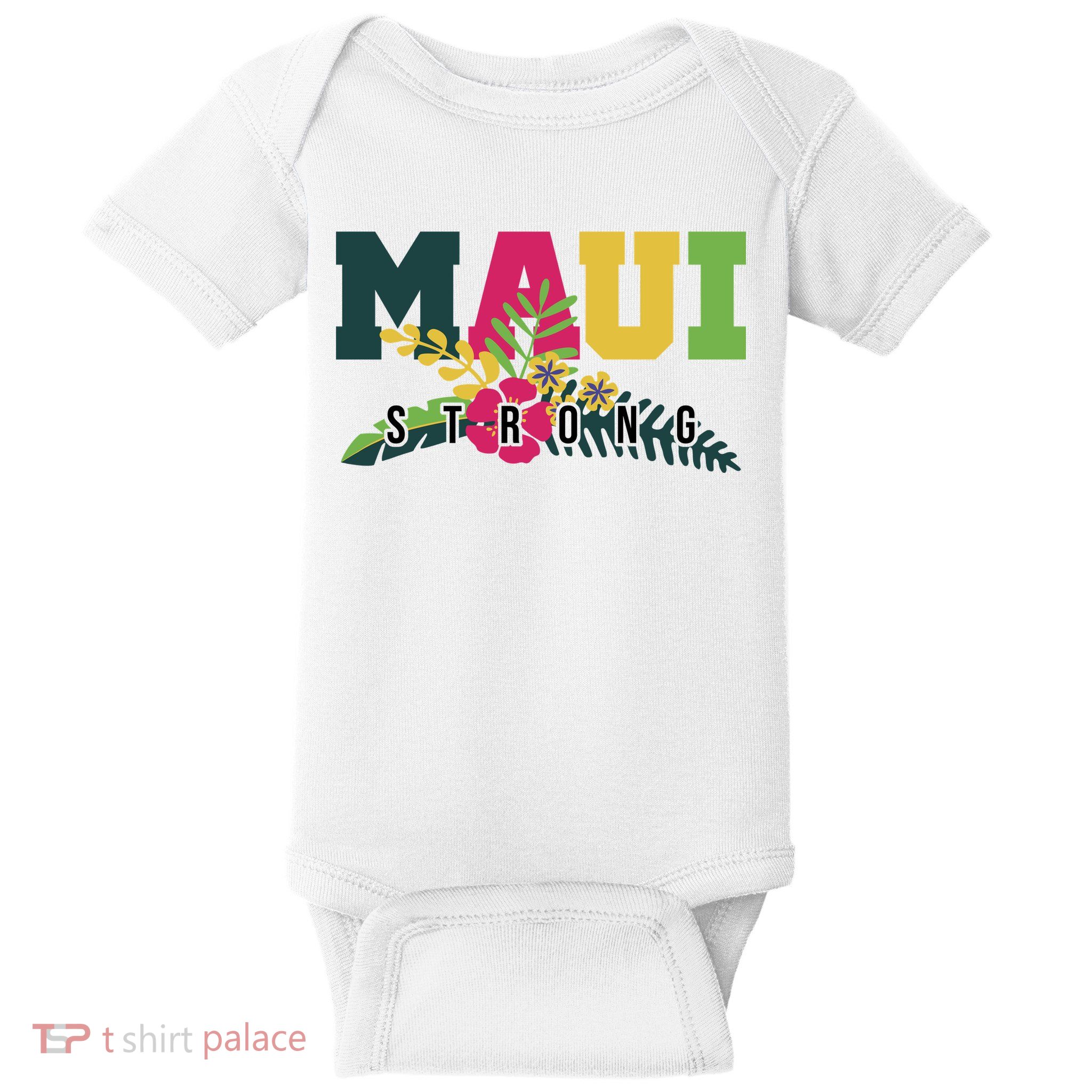 Maui Strong Hawaii Wildfire Relief Baby Bodysuit