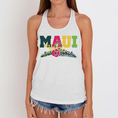 Maui Strong Hawaii Wildfire Relief Women's Knotted Racerback Tank