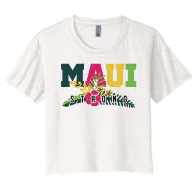 Maui Strong Hawaii Wildfire Relief Women's Crop Top Tee