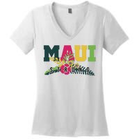 Maui Strong Hawaii Wildfire Relief Women's V-Neck T-Shirt