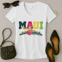 Maui Strong Hawaii Wildfire Relief Women's V-Neck T-Shirt