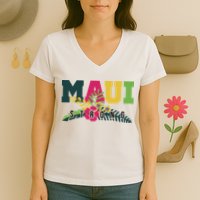 Maui Strong Hawaii Wildfire Relief Women's V-Neck T-Shirt