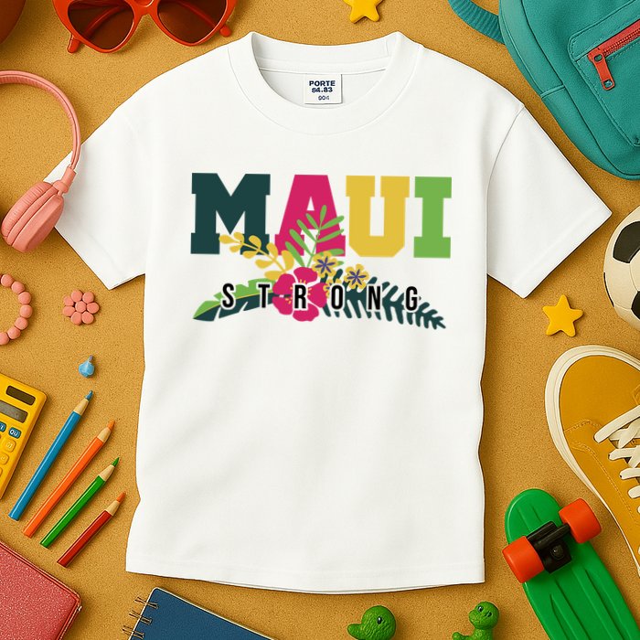 Maui Strong Hawaii Wildfire Relief Kids T-Shirt