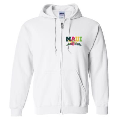 Maui Strong Hawaii Wildfire Relief Full Zip Hoodie