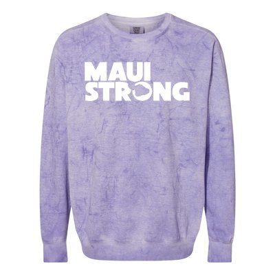 Maui Strong Hawaii Wildfire Colorblast Crewneck Sweatshirt