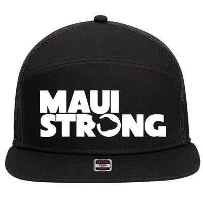 Maui Strong Hawaii Wildfire 7 Panel Mesh Trucker Snapback Hat