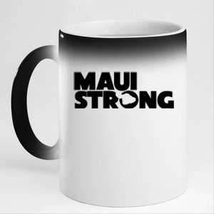 Maui Strong Hawaii Wildfire 11oz Black Color Changing Mug