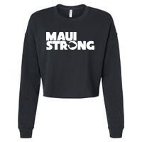 Maui Strong Hawaii Wildfire Cropped Pullover Crew