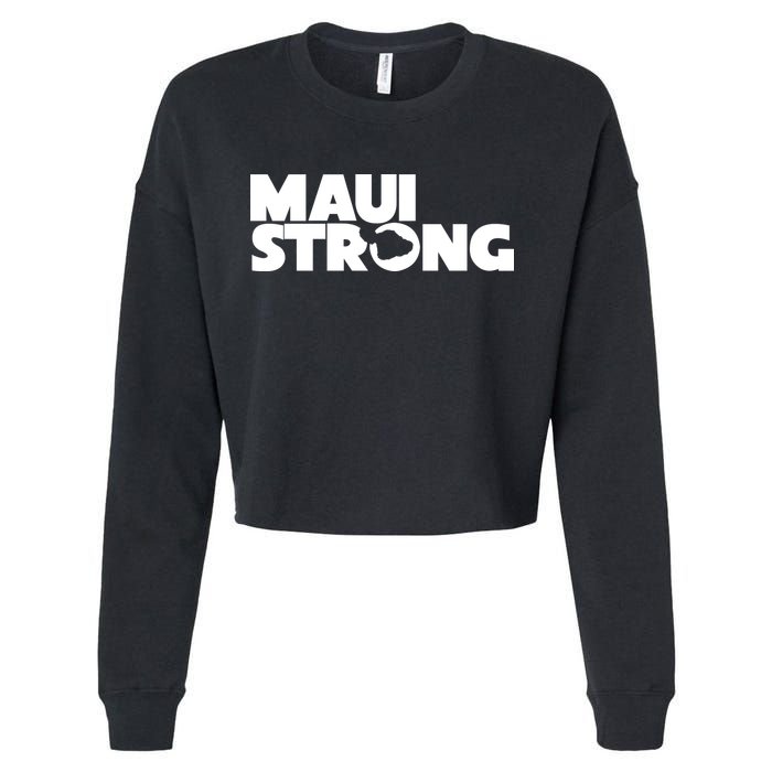 Maui Strong Hawaii Wildfire Cropped Pullover Crew