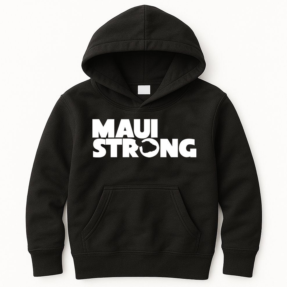 Maui Strong Hawaii Wildfire Kids Hoodie