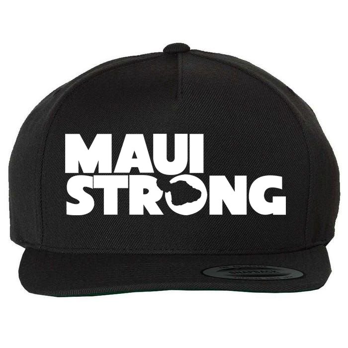 Maui Strong Hawaii Wildfire Wool Snapback Cap