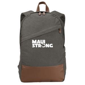 Maui Strong Hawaii Wildfire Cotton Canvas Backpack