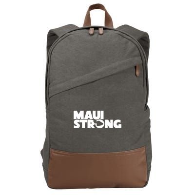 Maui Strong Hawaii Wildfire Cotton Canvas Backpack