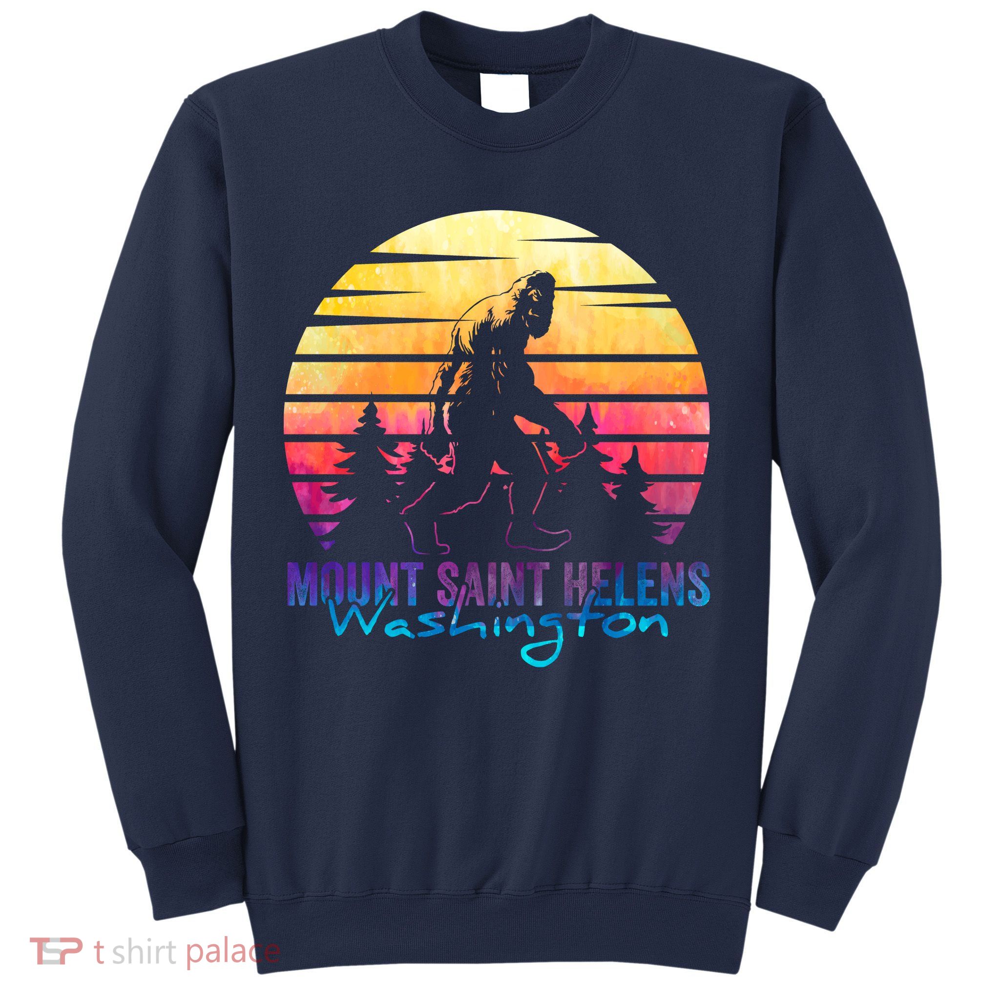 Mount Saint Helens Washington National Park Retro 80's Sweatshirt