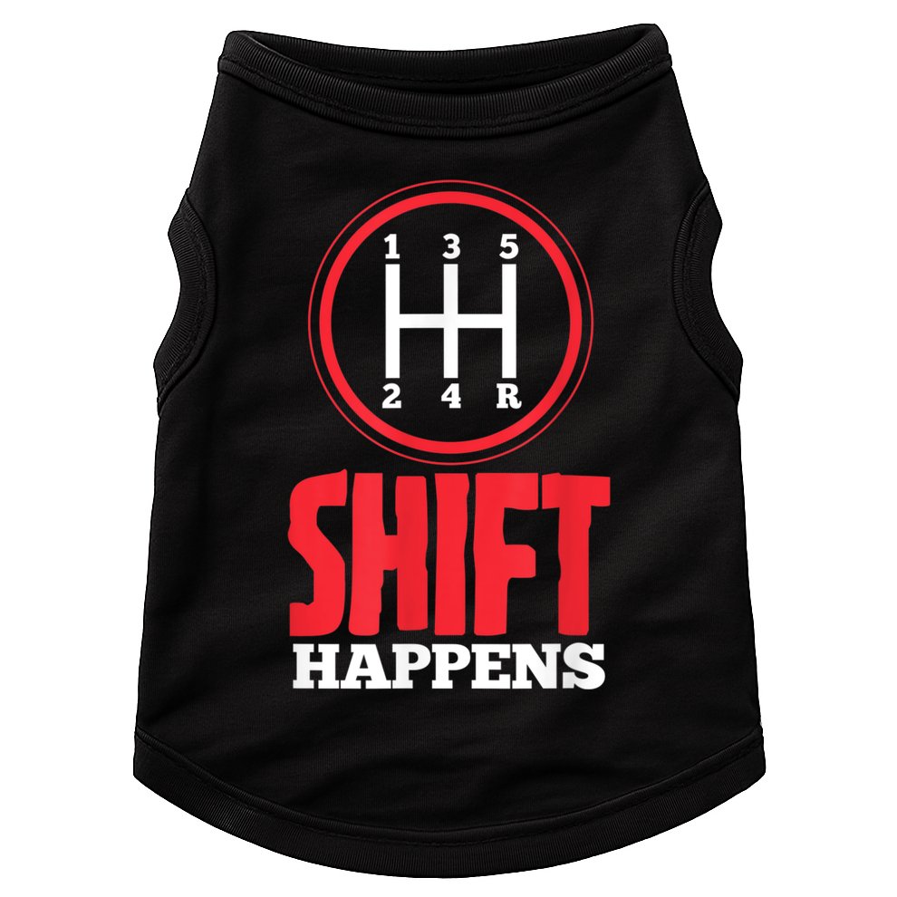 Mens Shift Happens Funny Mechanic Car Lover Doggie Tank