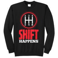 Mens Shift Happens Funny Mechanic Car Lover Sweatshirt