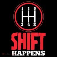 Mens Shift Happens Funny Mechanic Car Lover Tall T-Shirt
