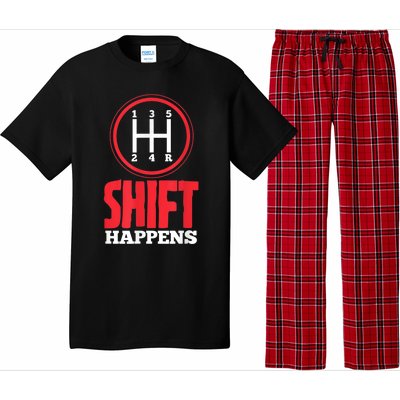 Mens Shift Happens Funny Mechanic Car Lover Pajama Set