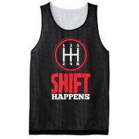 Mens Shift Happens Funny Mechanic Car Lover Mesh Reversible Basketball Jersey Tank