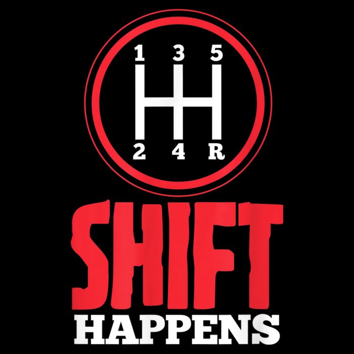 Mens Shift Happens Funny Mechanic Car Lover Cooling Performance Long Sleeve Crew