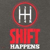Mens Shift Happens Funny Mechanic Car Lover Cotton Canvas Backpack