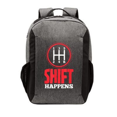 Mens Shift Happens Funny Mechanic Car Lover Vector Backpack