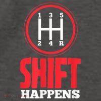 Mens Shift Happens Funny Mechanic Car Lover Vector Backpack