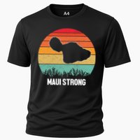 Maui Strong Hawaii Wildfire Sunset Cooling Performance Crew T-Shirt
