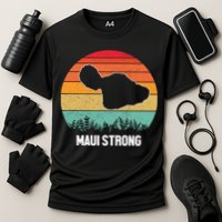 Maui Strong Hawaii Wildfire Sunset Cooling Performance Crew T-Shirt