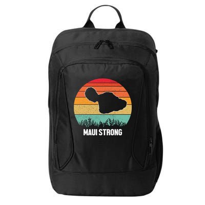 Maui Strong Hawaii Wildfire Sunset City Backpack