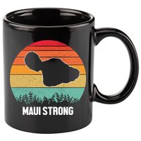 Maui Strong Hawaii Wildfire Sunset 11oz C Handle Ceramic Mug