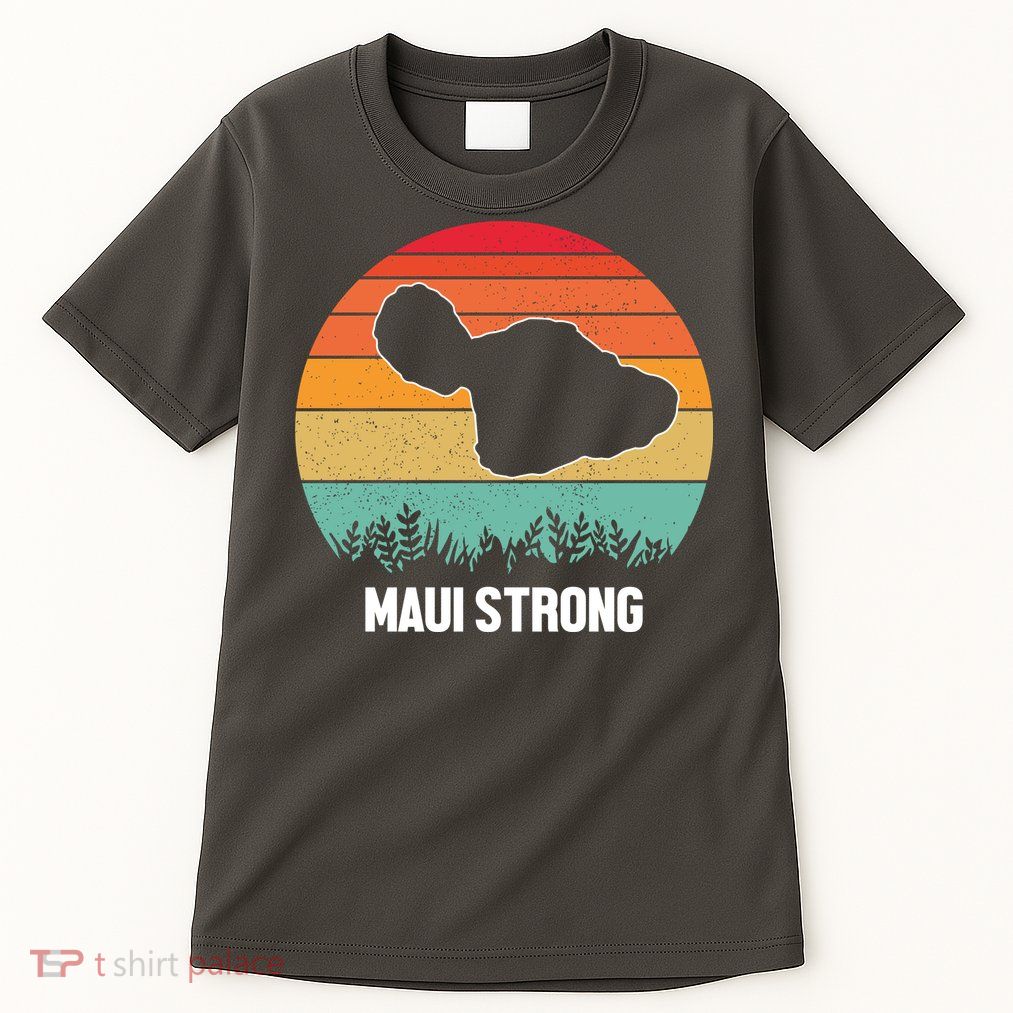 Maui Strong Hawaii Wildfire Sunset Tall T-Shirt