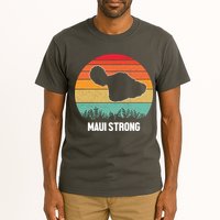 Maui Strong Hawaii Wildfire Sunset Tall T-Shirt