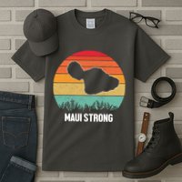 Maui Strong Hawaii Wildfire Sunset Tall T-Shirt