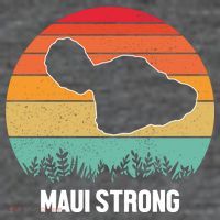 Maui Strong Hawaii Wildfire Sunset Tall T-Shirt