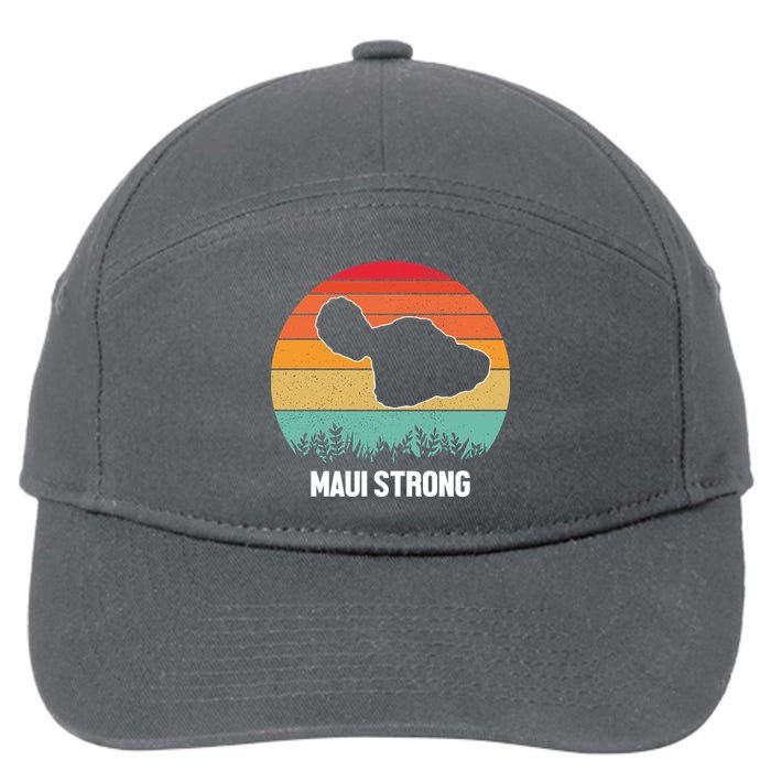 Maui Strong Hawaii Wildfire Sunset 7-Panel Snapback Hat