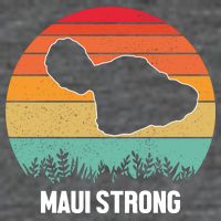 Maui Strong Hawaii Wildfire Sunset 7-Panel Snapback Hat