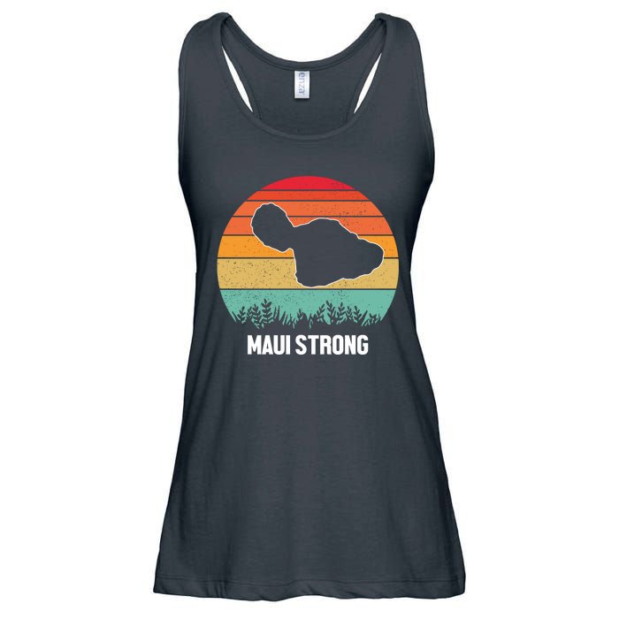 Maui Strong Hawaii Wildfire Sunset Ladies Essential Flowy Tank