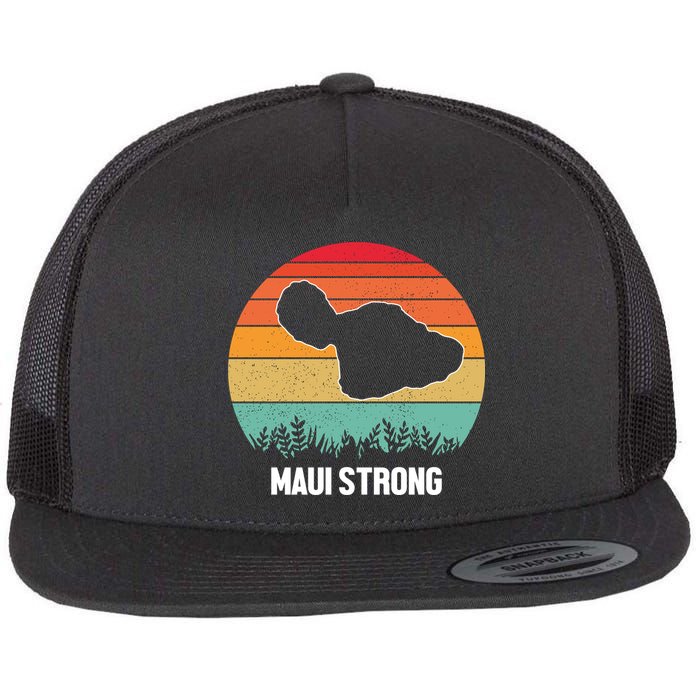 Maui Strong Hawaii Wildfire Sunset Flatbill Hat