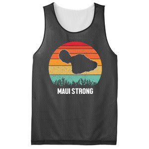 Maui Strong Hawaii Wildfire Sunset Mesh Reversible Basketball Jersey Tank