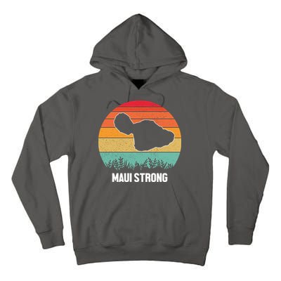 Maui Strong Hawaii Wildfire Sunset Tall Hoodie
