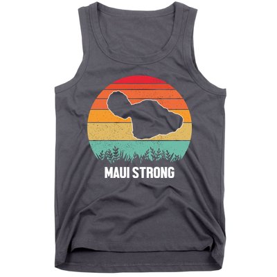 Maui Strong Hawaii Wildfire Sunset Tank Top