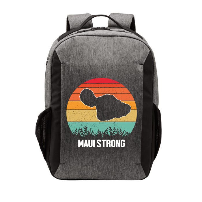 Maui Strong Hawaii Wildfire Sunset Vector Backpack