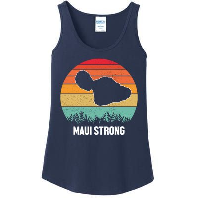 Maui Strong Hawaii Wildfire Sunset Ladies Essential Tank